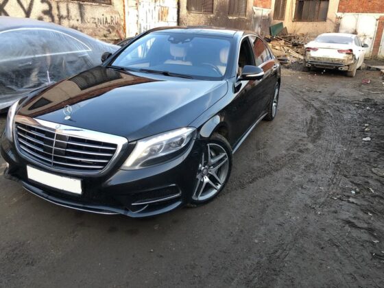 Удаление вмятины без покраски Mercedes